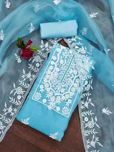 KIMISHA Floral Embroidered Unstitched Dress Material