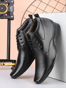 Provogue Men Leather Pointed Toe Formal Derbys