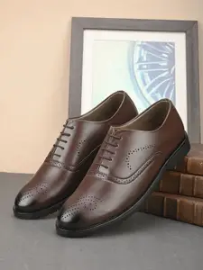 Provogue Men Round Toe Formal Brogues