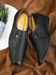 Provogue Men Leather Formal Slip-Ons