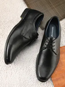 Provogue Men Textured Round Toe Formal Derbys