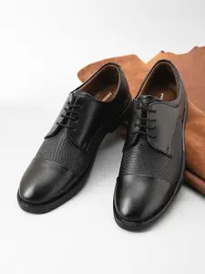 Provogue Men Woven Design Round Toe Formal Derbys