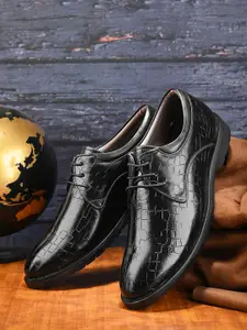 Provogue Men Textured Round Toe Formal Derbys