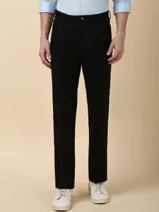 Allen Solly Men Regular Fit Mid-Rise Flat-Front Trousers