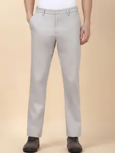 Allen Solly Men Regular Fit Mid-Rise Flat-Front Trousers