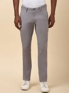 Allen Solly Men Slim Fit Mid-Rise Flat-Front Trousers