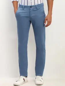 Allen Solly Men Slim Fit Mid-Rise Flat-Front Trousers