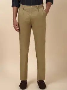 Allen Solly Men Regular Fit Mid-Rise Pleated Trousers