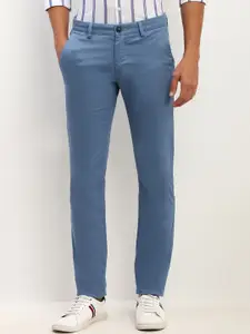 Allen Solly Men Slim Fit Mid Rise Flat-Front Trousers