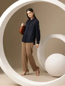 Chemistry Women Animal Self Design Casual Shirt