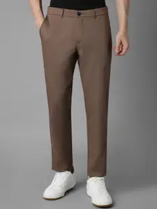 Louis Philippe Sport Men Slim Fit Mid-Rise Textured Flat Front Trousers