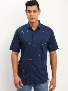 Allen Solly Men Slim Fit Opaque Printed Casual Shirt