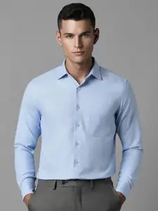 Louis Philippe Men Self Design Slim Fit Opaque Formal Shirt