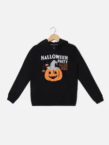 Allen Solly Junior Boys Printed Hooded Sweatshirt