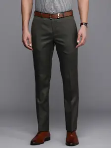 Raymond Men Checked Slim Fit Formal Trousers