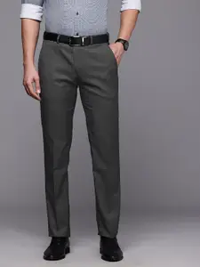 Raymond Men Checked Slim Fit Formal Trousers