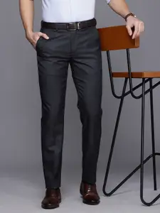 Raymond Men Checked Slim Fit Formal Trousers