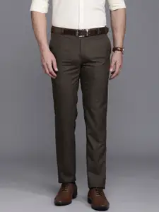 Raymond Men Checked Slim Fit Formal Trousers