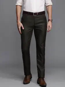 Raymond Men Checked Slim Fit Formal Trousers