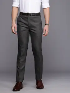 Raymond Men Textured Slim Fit Formal Trousers