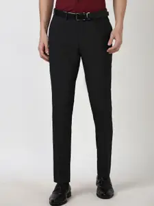 Peter England Men Slim Fit Formal Trousers