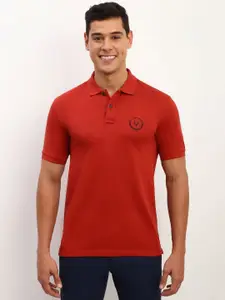 Allen Solly Men Polo Collar Applique T-shirt