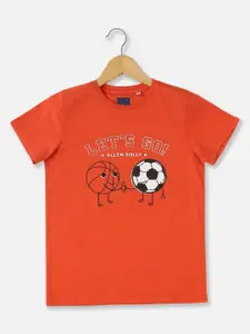 Allen Solly Junior Boys Sports Printed Applique T-shirt