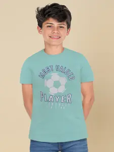 Allen Solly Junior Boys Typography Printed Applique T-shirt