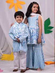 VASTRAMAY Printed Cotton Nehru Jacket