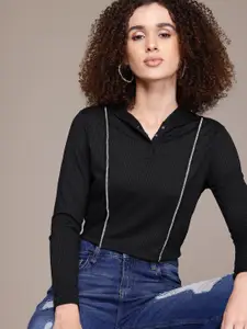 The Roadster Lifestyle Co. Hooded Crop Top