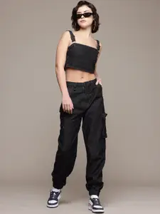 The Roadster Life Co. Denim Pure Cotton Top with Joggers