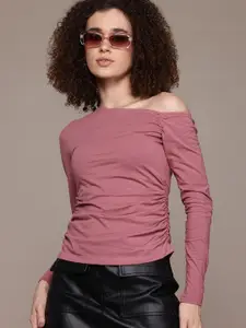 The Roadster Lifestyle Co. One Shoulder Ruched Top