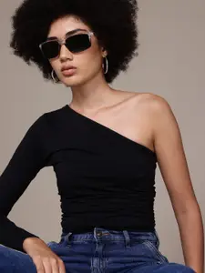 The Roadster Lifestyle Co. One-Shoulder Ruched Top