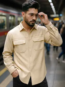 Maniac Men Comfort Opaque Striped Casual Shirt