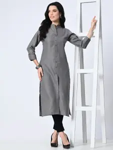 FRENY FASHION Mandarin Collar A-Line Kurta