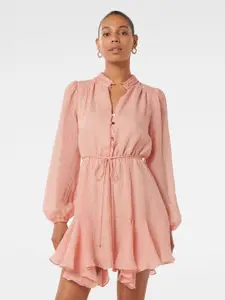 Forever New Women Puff Sleeves Fit & Flare Dress