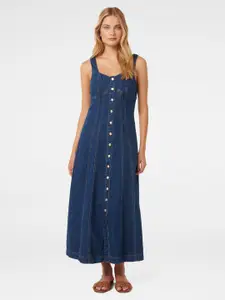 Forever New Women Denim Maxi Dress