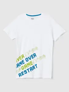 max Men Typography Printed Pure Cotton T-shirt