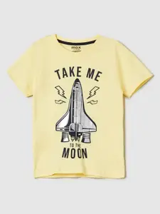 max Boys Graphic Printed Pure Cotton T-shirt