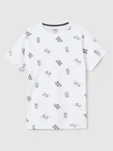 max Boys Conversational Printed Pure Cotton T-shirt