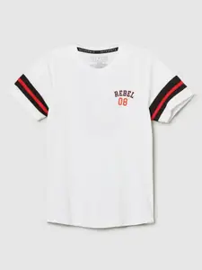 max Boys Varsity Printed Round Neck T-shirt