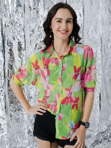 TANDUL Women Standard Floral Opaque Printed Casual Shirt
