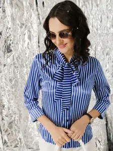TANDUL Women Standard Opaque Striped Casual Shirt