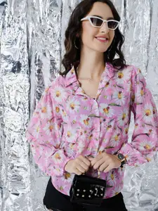 TANDUL Women Standard Floral Opaque Printed Casual Shirt