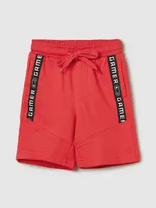 max Boys Solid Regular Fit Shorts
