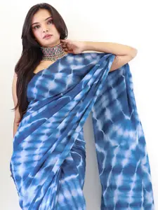 KALINI Ready to wear Tie and Dye Printed Saree