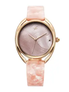 Fastrack Women Oval Dial Analogue Watch 68036KD01