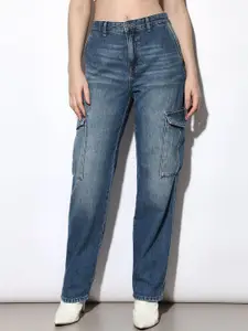 ONLY Women Slim Fit Mid-Rise Pure Cotton Light Fade Jeans