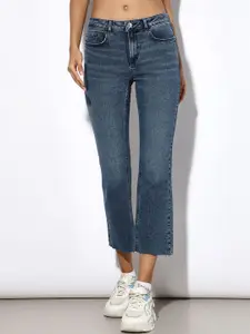 ONLY Women Mid-Rise Bootcut Light Fade Stretchable Jeans