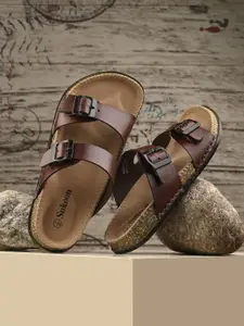 Layasa Men Ethnic Buckle Comfort Sandals